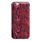 Red Watercolor Woodgrain iPhone 6/6s or 6/6s Plus 2-Piece Hybrid INK-Fuzed Case