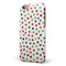 Red and Green Watercolor Dots over White iPhone 6/6s or 6/6s Plus 2-Piece Hybrid INK-Fuzed Case
