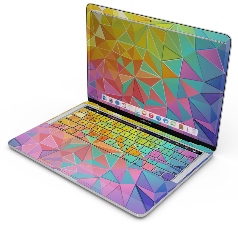 Retro Geometric - Skin Decal Wrap Kit Compatible with the Apple MacBook Pro, Pro with Touch Bar or Air (11", 12", 13", 15" & 16" - All Versions Available)