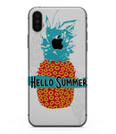 Retro Hello Summer Pineapple v2 - iPhone XS MAX, XS/X, 8/8+, 7/7+, 5/5S/SE Skin-Kit (All iPhones Avaiable)