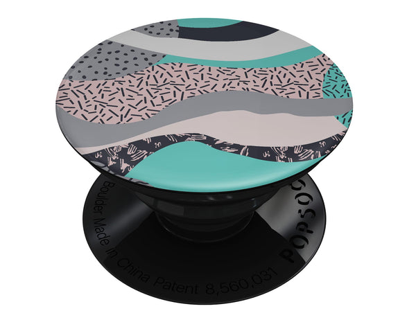 Retro Summer Mint and Coral - Skin Kit for PopSockets and other Smartphone Extendable Grips & Stands
