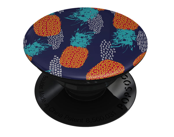 Retro Summer Pineapple v4 - Skin Kit for PopSockets and other Smartphone Extendable Grips & Stands