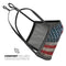 Riveted Metal American Flag USA - Made in USA Mouth Cover Unisex Anti-Dust Cotton Blend Reusable & Washable Face Mask with Adjustable Sizing for Adult or Child