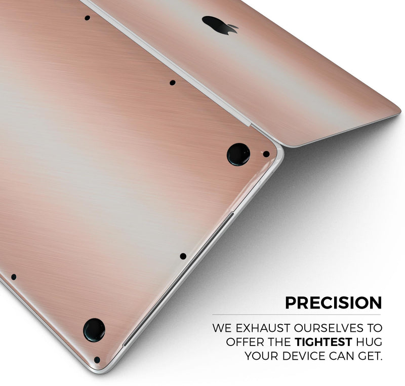 Rose Gold Digital Brushed Surface V1 - Skin Decal Wrap Kit Compatible with the Apple MacBook Pro, Pro with Touch Bar or Air (11", 12", 13", 15" & 16" - All Versions Available)
