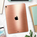 Rose Gold Digital Brushed Surface V2 - Full Body Skin Decal for the Apple iPad Pro 12.9", 11", 10.5", 9.7", Air or Mini (All Models Available)