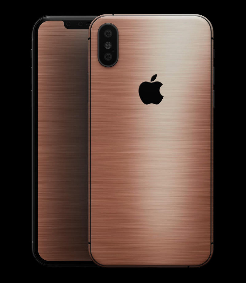 Rose Gold Digital Brushed Surface V2 - iPhone XS MAX, XS/X, 8/8+, 7/7+, 5/5S/SE Skin-Kit (All iPhones Avaiable)