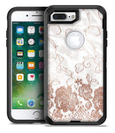 Rose Gold Lace Pattern 4 - iPhone 7 or 7 Plus Commuter Case Skin Kit