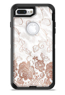 Rose Gold Lace Pattern 4 - iPhone 7 or 7 Plus Commuter Case Skin Kit
