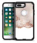 Rose Gold Lace Pattern 6 - iPhone 7 or 7 Plus Commuter Case Skin Kit