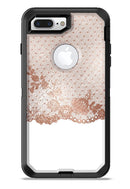 Rose Gold Lace Pattern 6 - iPhone 7 or 7 Plus Commuter Case Skin Kit