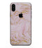 Rose Pink Marble & Digital Gold Frosted Foil V12 - iPhone XS MAX, XS/X, 8/8+, 7/7+, 5/5S/SE Skin-Kit (All iPhones Avaiable)