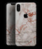 Rose Pink Marble & Digital Gold Frosted Foil V5 - iPhone XS MAX, XS/X, 8/8+, 7/7+, 5/5S/SE Skin-Kit (All iPhones Avaiable)