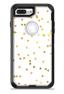 Scattered Golden Micro Triangles - iPhone 7 or 7 Plus Commuter Case Skin Kit