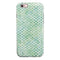 Shabby Chic Green Watercolor Polka Dots iPhone 6/6s or 6/6s Plus 2-Piece Hybrid INK-Fuzed Case
