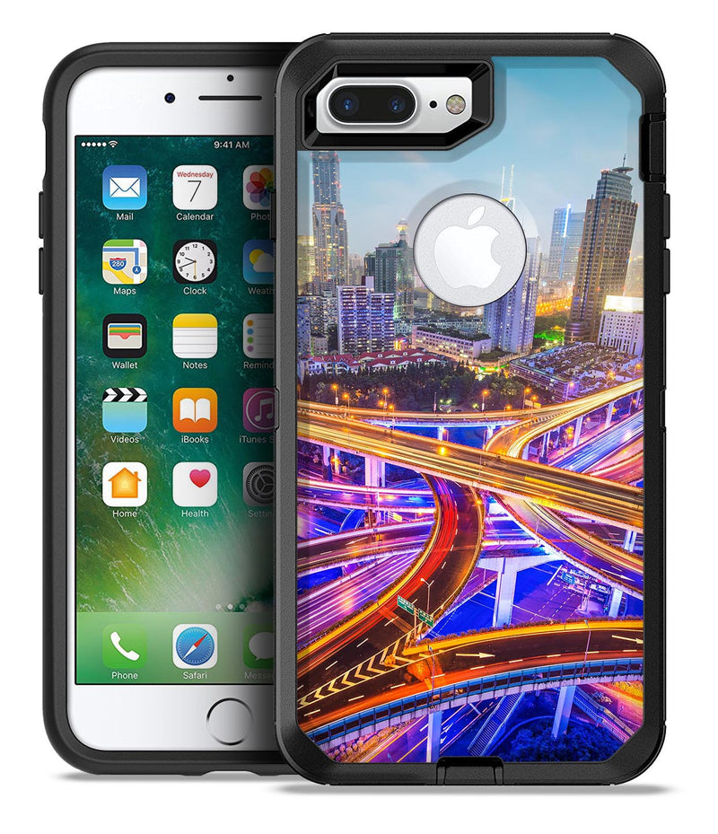 Shanghia City Life - iPhone 7 or 7 Plus Commuter Case Skin Kit