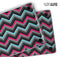 Sharp Pink & Teal Chevron Pattern - Skin Decal Wrap Kit Compatible with the Apple MacBook Pro, Pro with Touch Bar or Air (11", 12", 13", 15" & 16" - All Versions Available)