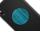 Signature Blue Wood Planks - Skin Kit for PopSockets and other Smartphone Extendable Grips & Stands