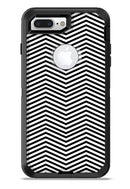 Slate Black Chevron with Translucent Backing - iPhone 7 or 7 Plus Commuter Case Skin Kit