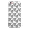 Slate Black Tiny Hearts Within Hearts iPhone 6/6s or 6/6s Plus 2-Piece Hybrid INK-Fuzed Case