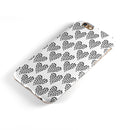 Slate Black Tiny Hearts Within Hearts iPhone 6/6s or 6/6s Plus 2-Piece Hybrid INK-Fuzed Case