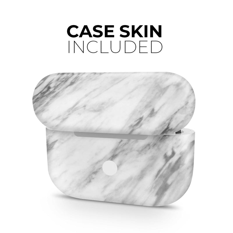 Slate Marble Surface V10 - Full Body Skin Decal Wrap Kit for the Wireless Bluetooth Apple Airpods Pro, AirPods Gen 1 or Gen 2 with Wireless Charging