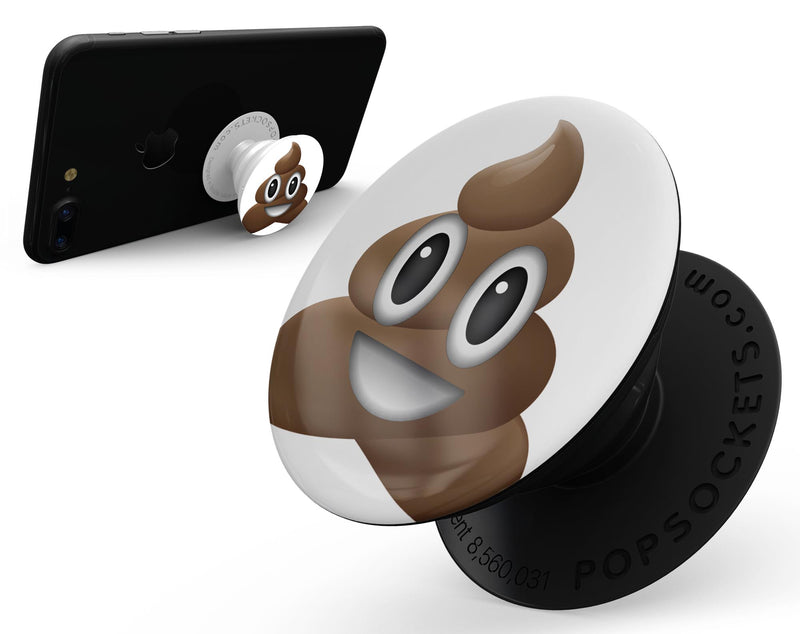 Smiling Poo Emoticon Emoji - Skin Kit for PopSockets and other Smartphone Extendable Grips & Stands
