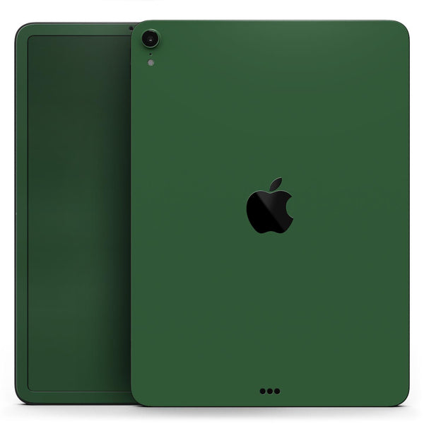 Solid Hunter Green - Full Body Skin Decal for the Apple iPad Pro 12.9", 11", 10.5", 9.7", Air or Mini (All Models Available)