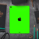 Solid Lime Green V2 - Full Body Skin Decal for the Apple iPad Pro 12.9", 11", 10.5", 9.7", Air or Mini (All Models Available)
