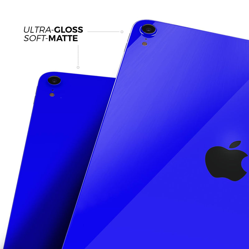 Solid Royal Blue - Full Body Skin Decal for the Apple iPad Pro 12.9", 11", 10.5", 9.7", Air or Mini (All Models Available)