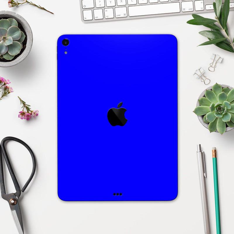 Solid Royal Blue - Full Body Skin Decal for the Apple iPad Pro 12.9", 11", 10.5", 9.7", Air or Mini (All Models Available)
