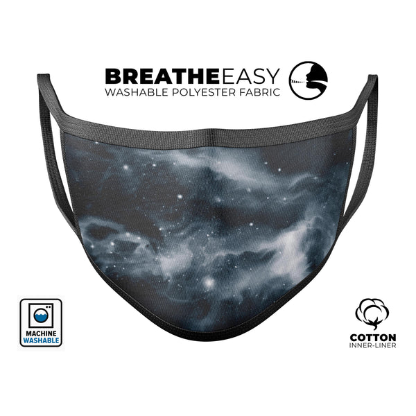 Space Marble - Made in USA Mouth Cover Unisex Anti-Dust Cotton Blend Reusable & Washable Face Mask with Adjustable Sizing for Adult or Child