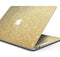 Sparkling Gold Ultra Metallic Glitter - Skin Decal Wrap Kit Compatible with the Apple MacBook Pro, Pro with Touch Bar or Air (11", 12", 13", 15" & 16" - All Versions Available)