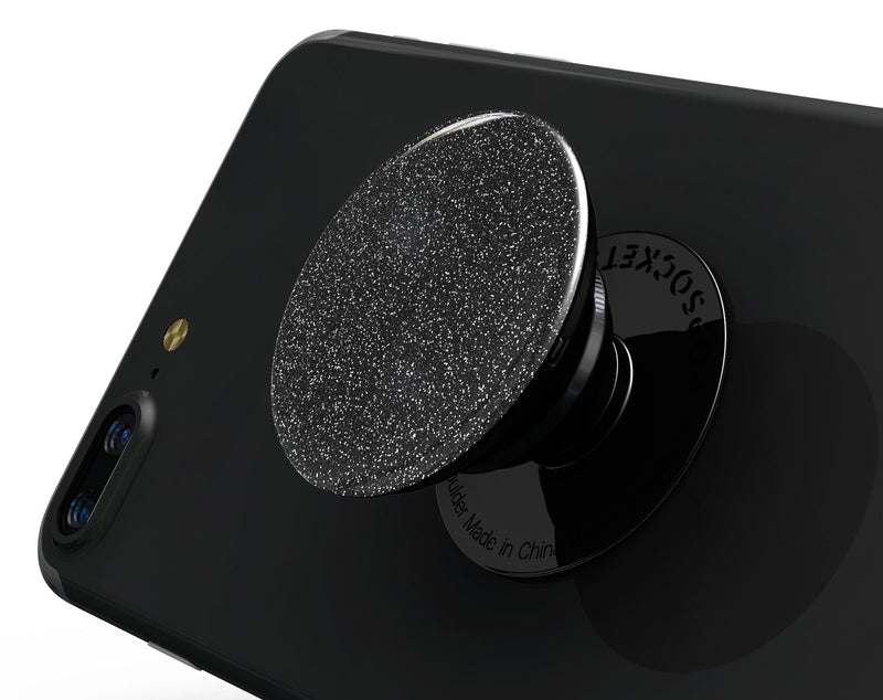 Sparkling Black Ultra Metallic Glitter - Skin Kit for PopSockets and other Smartphone Extendable Grips & Stands