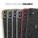 Sparkling Black Ultra Metallic Glitter - Skin-Kit compatible with the Apple iPhone 12, 12 Pro Max, 12 Mini, 11 Pro or 11 Pro Max (All iPhones Available)