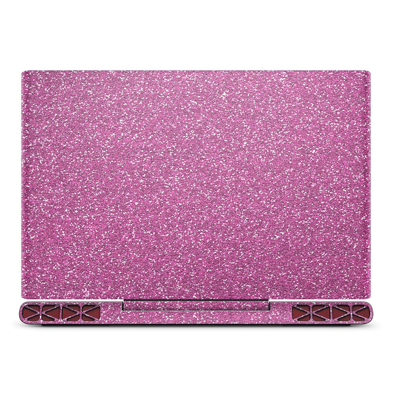Sparkling Pink Ultra Metallic Glitter - Full Body Skin Decal Wrap Kit for the Dell Inspiron 15 7000 Gaming Laptop (2017 Model)