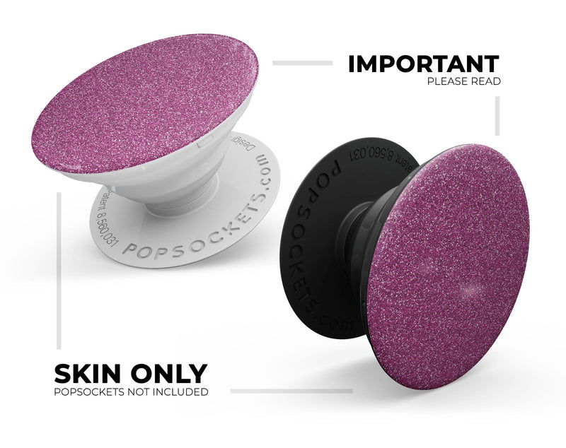 Sparkling Pink Ultra Metallic Glitter - Skin Kit for PopSockets and other Smartphone Extendable Grips & Stands