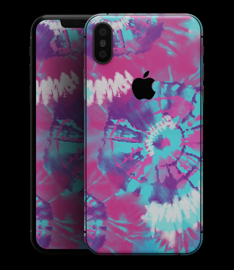 Spiral Tie Dye V5 - iPhone XS MAX, XS/X, 8/8+, 7/7+, 5/5S/SE Skin-Kit (All iPhones Avaiable)