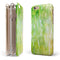 Splattered Green 42 Absorbed Watercolor Texture iPhone 6/6s or 6/6s Plus 2-Piece Hybrid INK-Fuzed Case