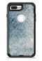 Stained Faded Blue Damask Pattern - iPhone 7 or 7 Plus Commuter Case Skin Kit