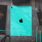 Subtle Neon Turquoise Surface - Full Body Skin Decal for the Apple iPad Pro 12.9", 11", 10.5", 9.7", Air or Mini (All Models Available)