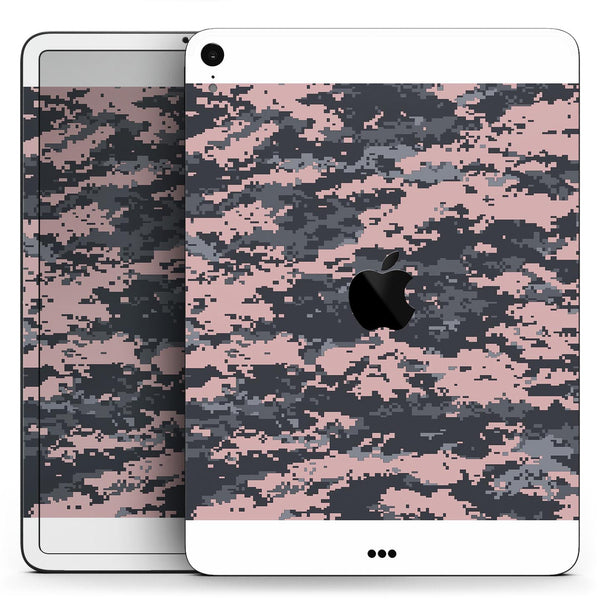 Subtle Pink and Gray Digital Camouflage - Full Body Skin Decal for the Apple iPad Pro 12.9", 11", 10.5", 9.7", Air or Mini (All Models Available)