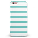 Teal Horizonal Stripes iPhone 6/6s or 6/6s Plus INK-Fuzed Case