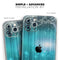 Teal Twilight Zone with Strikes of Lightening - Skin-Kit compatible with the Apple iPhone 12, 12 Pro Max, 12 Mini, 11 Pro or 11 Pro Max (All iPhones Available)