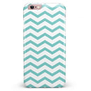 Teal and White Jagged Chevron iPhone 6/6s or 6/6s Plus INK-Fuzed Case