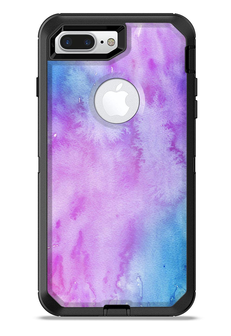 Teal to Pink 00424 Absorbed Watercolor Texture - iPhone 7 or 7 Plus Commuter Case Skin Kit