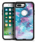 Teal to Pink 434 Absorbed Watercolor Texture - iPhone 7 or 7 Plus Commuter Case Skin Kit