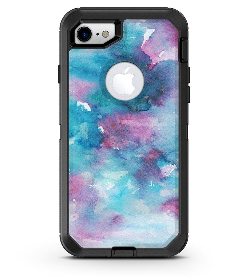 Teal to Pink 434 Absorbed Watercolor Texture - iPhone 7 or 8 OtterBox Case & Skin Kits