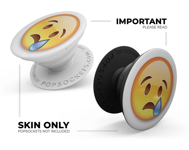 Tear Emoticon Emoji - Skin Kit for PopSockets and other Smartphone Extendable Grips & Stands
