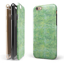 Teeny Tiny Green Watercolor Polka Dots iPhone 6/6s or 6/6s Plus 2-Piece Hybrid INK-Fuzed Case