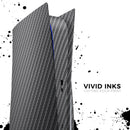 Textured Black Carbon Fiber - Full Body Skin Decal Wrap Kit for Sony Playstation 5, Playstation 4, Playstation 3, & Controllers